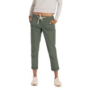 VUORI Ripstop DuraTerra Pant Women M Army Green Outdoor Hiking Travel Light EUC